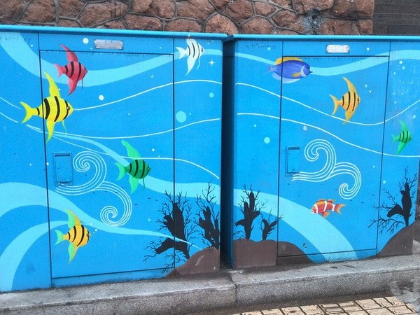 小小变电箱上的靓丽风景